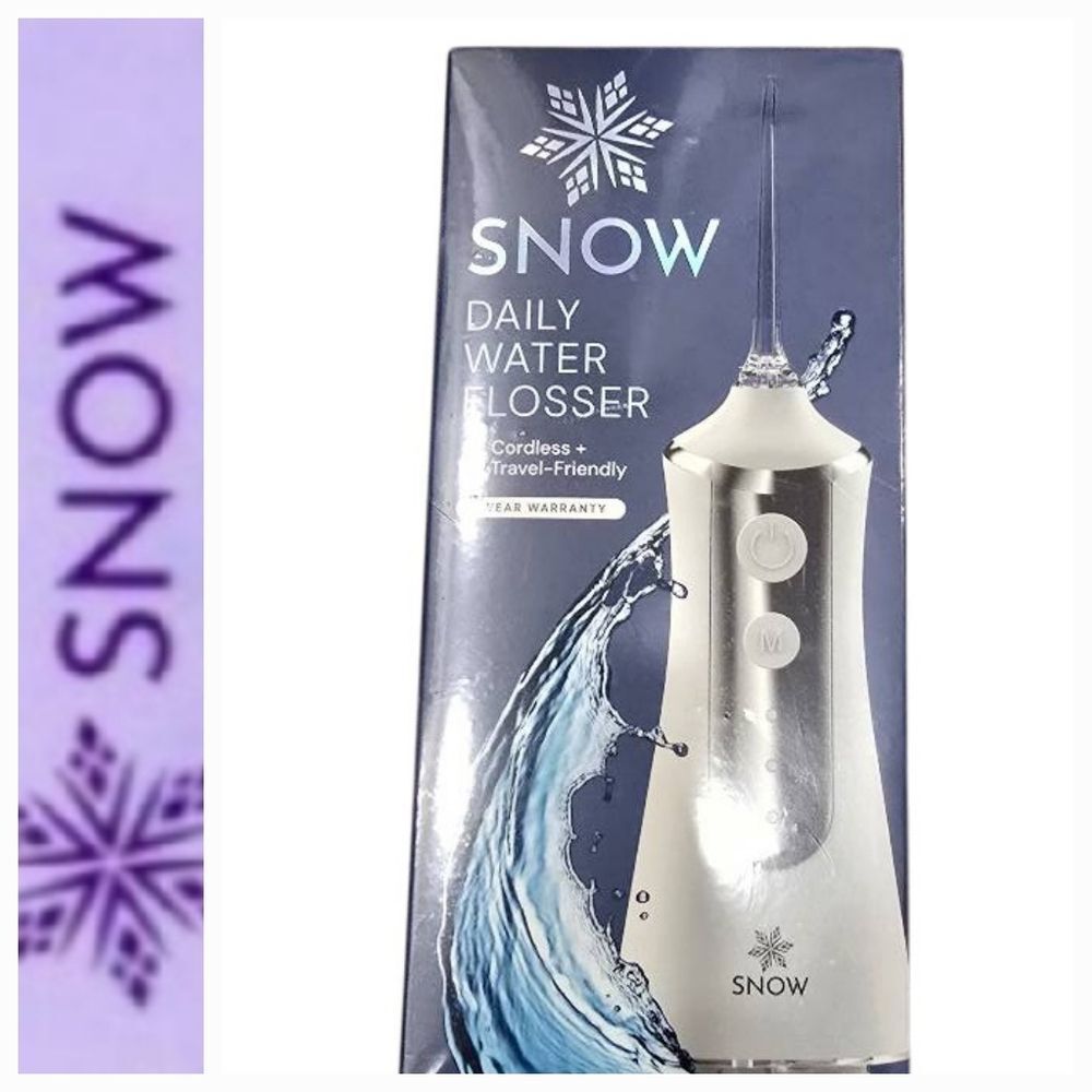 Snow Cordless Travel Friendly Daily Water Flosser - White